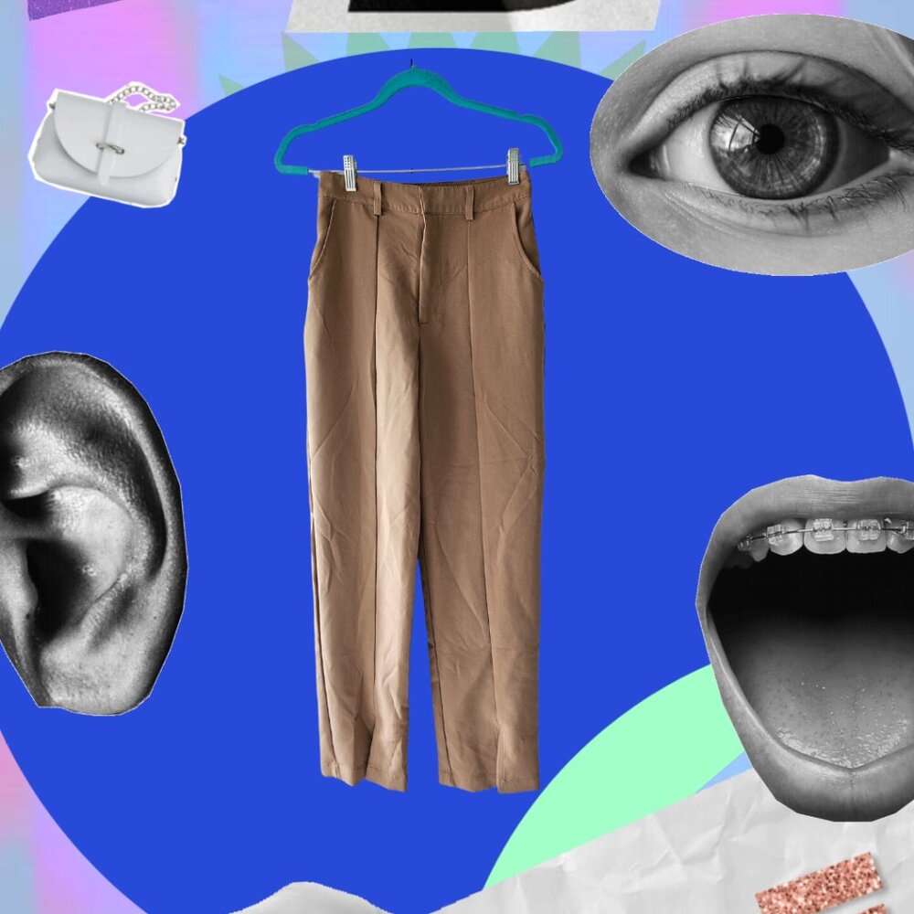 And Now This High-Waisted Khaki Pants, Size S - Stylish & Comfortable